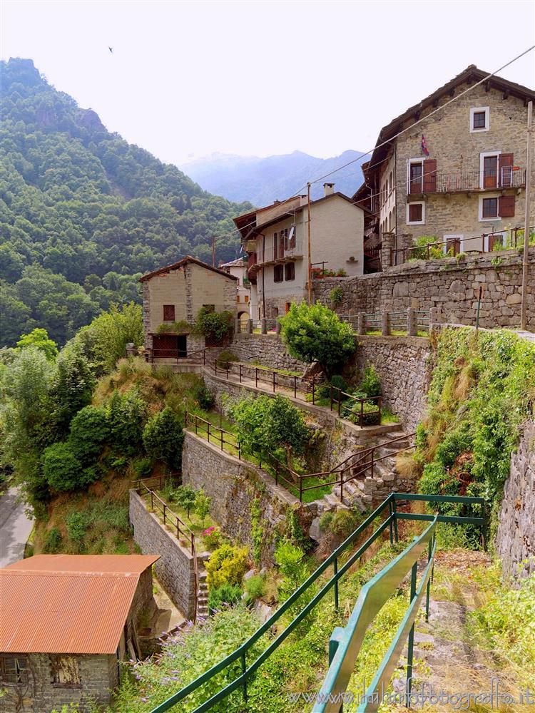 Valmosca fraction of Campiglia Cervo (Biella, Italy) - Terraced gardens on the edge of the village